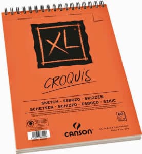 Canson XL Skicák A2 90g 60 listů, kroužková vazba